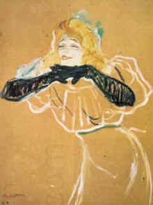  Henri  Toulouse-Lautrec Yvette Guilbert oil painting picture